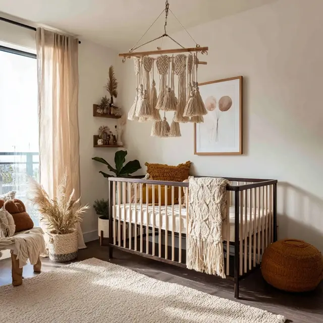 Baby Crib Mobile Inspiration for Boho Nurseries - Nursery Decor Inspiration | Laravel