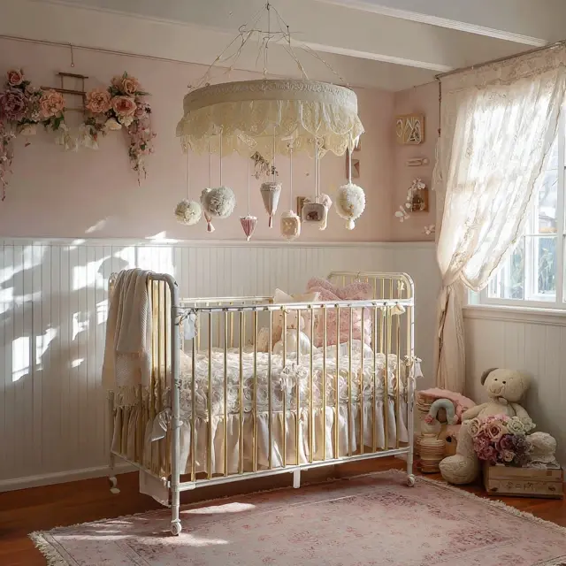 Vintage Baby Crib Mobile Looks Making a Comeback - Nursery Decor Inspiration | Laravel