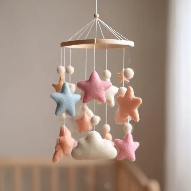 DIY Felt Baby Crib Mobile with Simple Materials - DIY & Handmade Crib Mobiles | Laravel