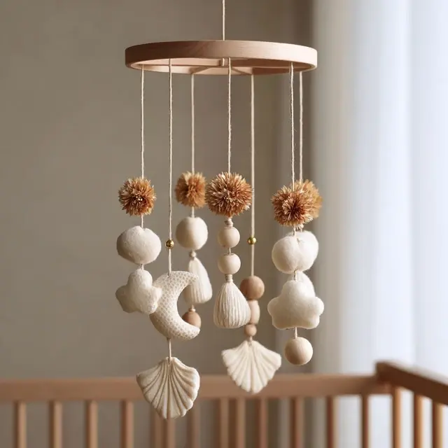 Baby Crib Mobile Crafts with Natural Materials - DIY & Handmade Crib Mobiles | Laravel