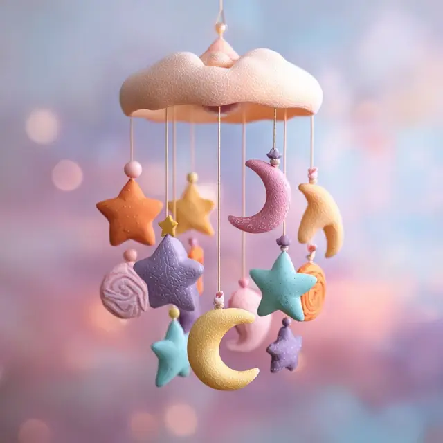 How to Make a Baby Crib Mobile with Clay Shapes - DIY & Handmade Crib Mobiles | Laravel