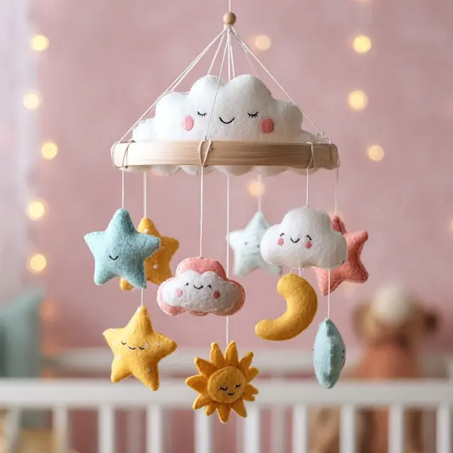Handmade Baby Crib Mobile Projects with Felt - DIY & Handmade Crib Mobiles | Laravel
