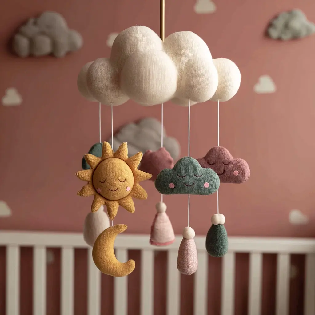 DIY Baby Crib Mobile That Matches Nursery Theme - DIY & Handmade Crib Mobiles | Laravel