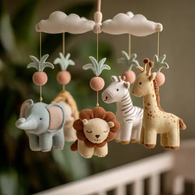 Animal Safari Baby Crib Mobile Gifts Kids Adore - Gift Ideas & Baby Showers | Laravel